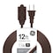 Ge Extension Cord, Indoor, 3 Outlets, Brown, 12 ft 51952 - alternate 1